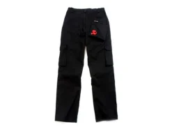 PANTALONI NERI CON TASCHE UFFICIALI AKRAPOVIC
