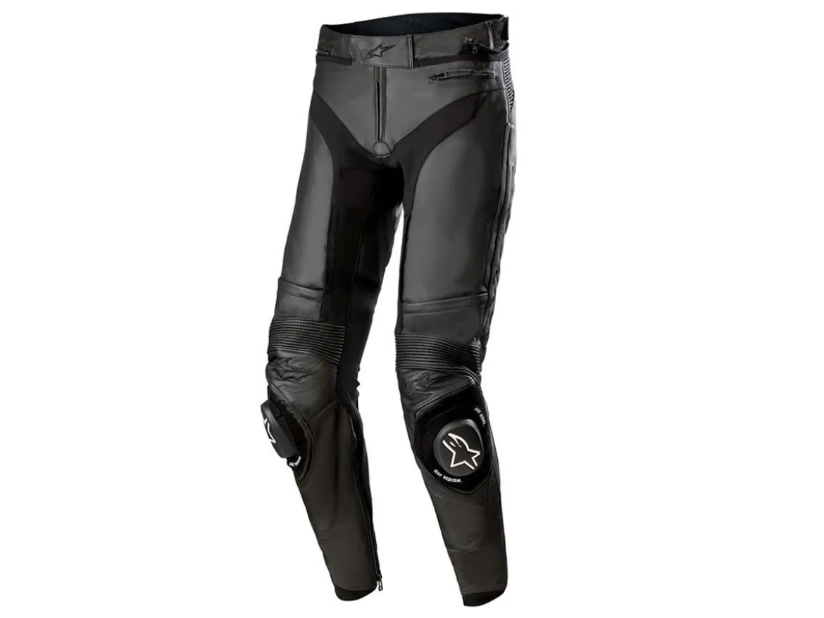 PANTALONI PELLE LUNGHI MISSILE V3 ALPINESTARS NERO / NERO