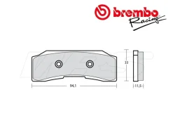 PASTIGLIA FRENO DESTRA BREMBO Z04 PER PINZE BREMBO XB0B180 / XB0B181
