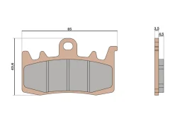 PASTIGLIE FRENO ANTERIORE SYNT MALOSSI KYMCO AK 550 IE 4T LC EURO 5 2021+ (SBA1)