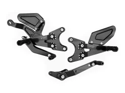 PEDANE ARRETRATE BONAMICI RACING YAMAHA R1 / M 2015-2025 STAFFA AKRAPOVIC