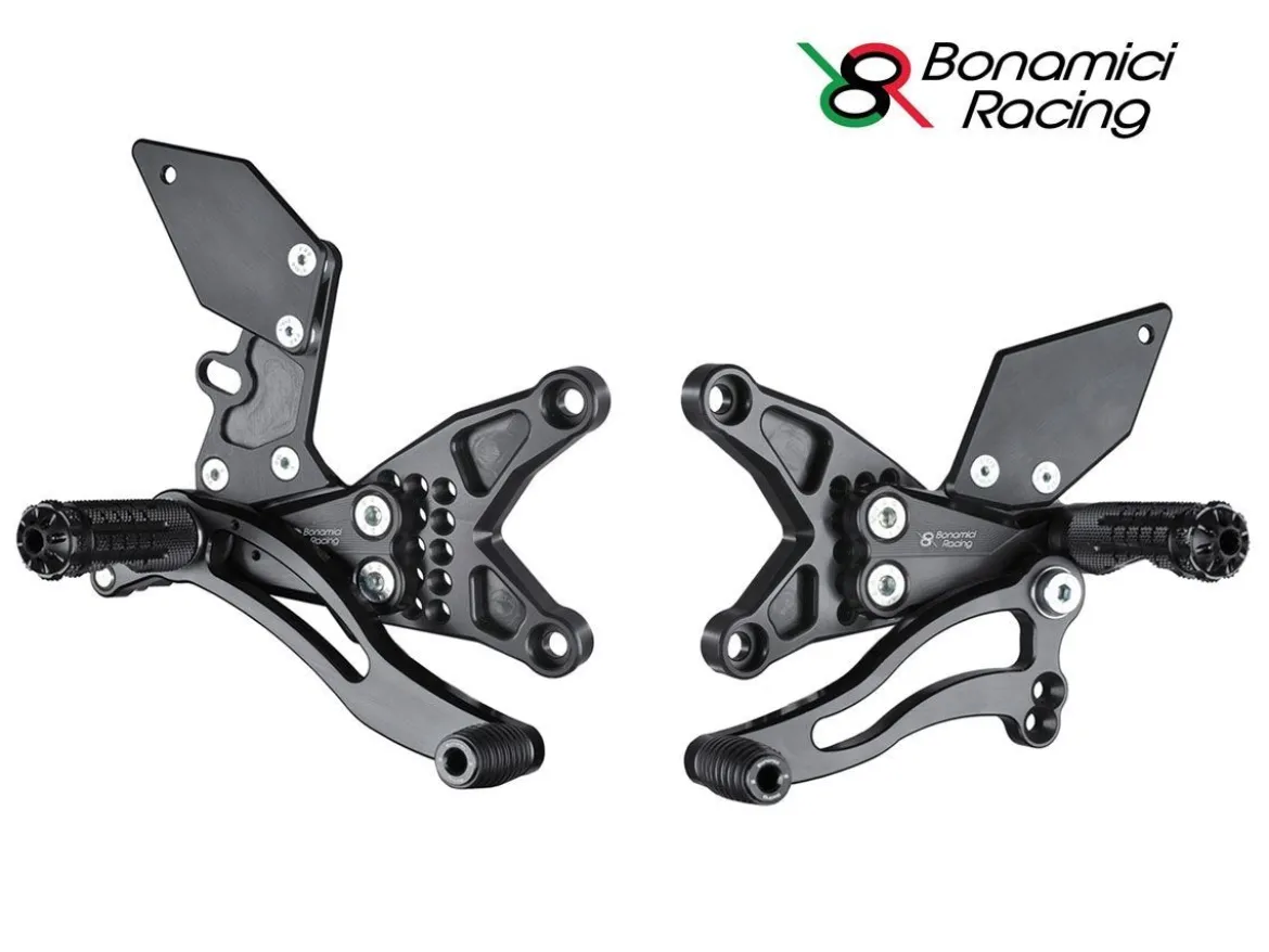 PEDANE ARRETRATE BONAMICI RACING REGOLABILI KAWASAKI ZX-6 R 2009-2017