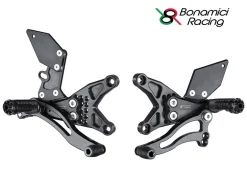 PEDANE ARRETRATE BONAMICI RACING REGOLABILI KAWASAKI ZX-10 R 2016-2020