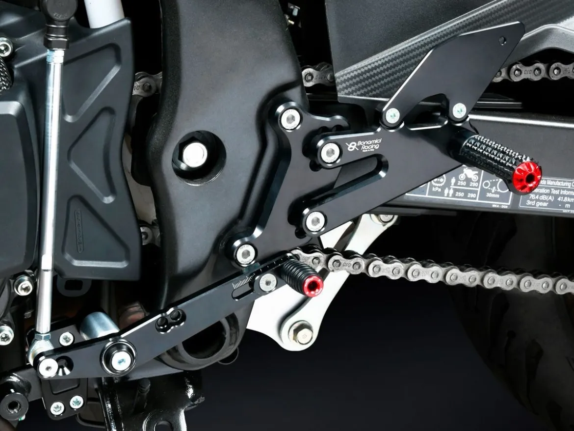 PEDANE ARRETRATE BONAMICI RACING REGOLABILI HONDA CBR 500 R 2019-2023