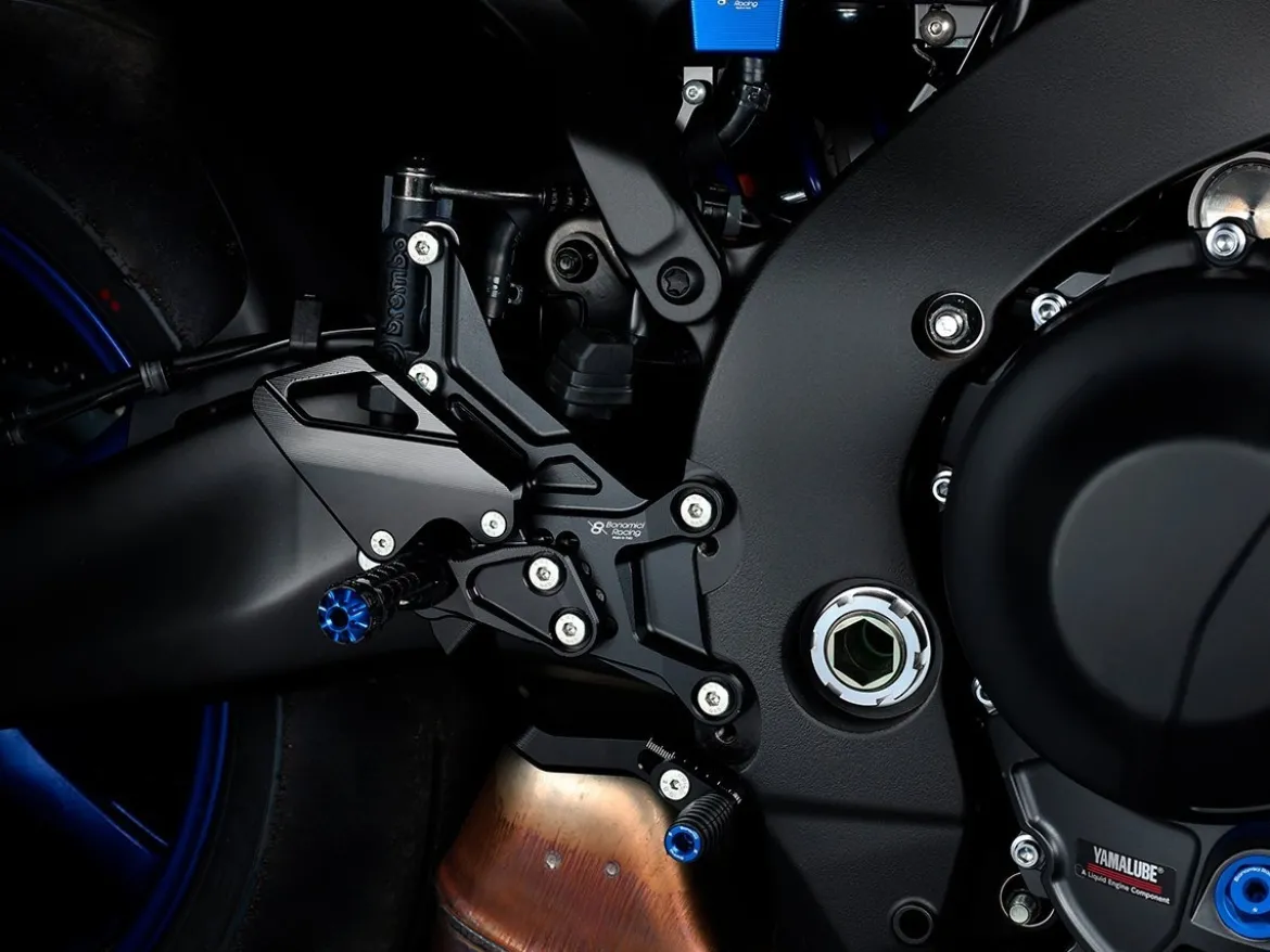 PEDANE ARRETRATE REGOLABILI BONAMICI RACING YAMAHA R9 2025