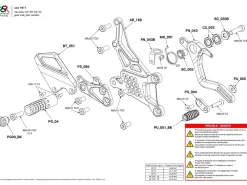 PEDANE ARRETRATE REGOLABILI BONAMICI RACING YAMAHA R9 2025