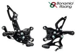 PEDANE ARRETRATE STRADALI BONAMICI + KIT LUCE APRILIA RSV4 / FACTORY 2017-2024