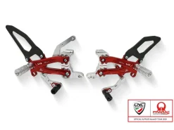 PEDANE REGOLABILI CNC RACING CARBONIO PRAMAC DUCATI STREETFIGHTER V4 / S 2020-2023