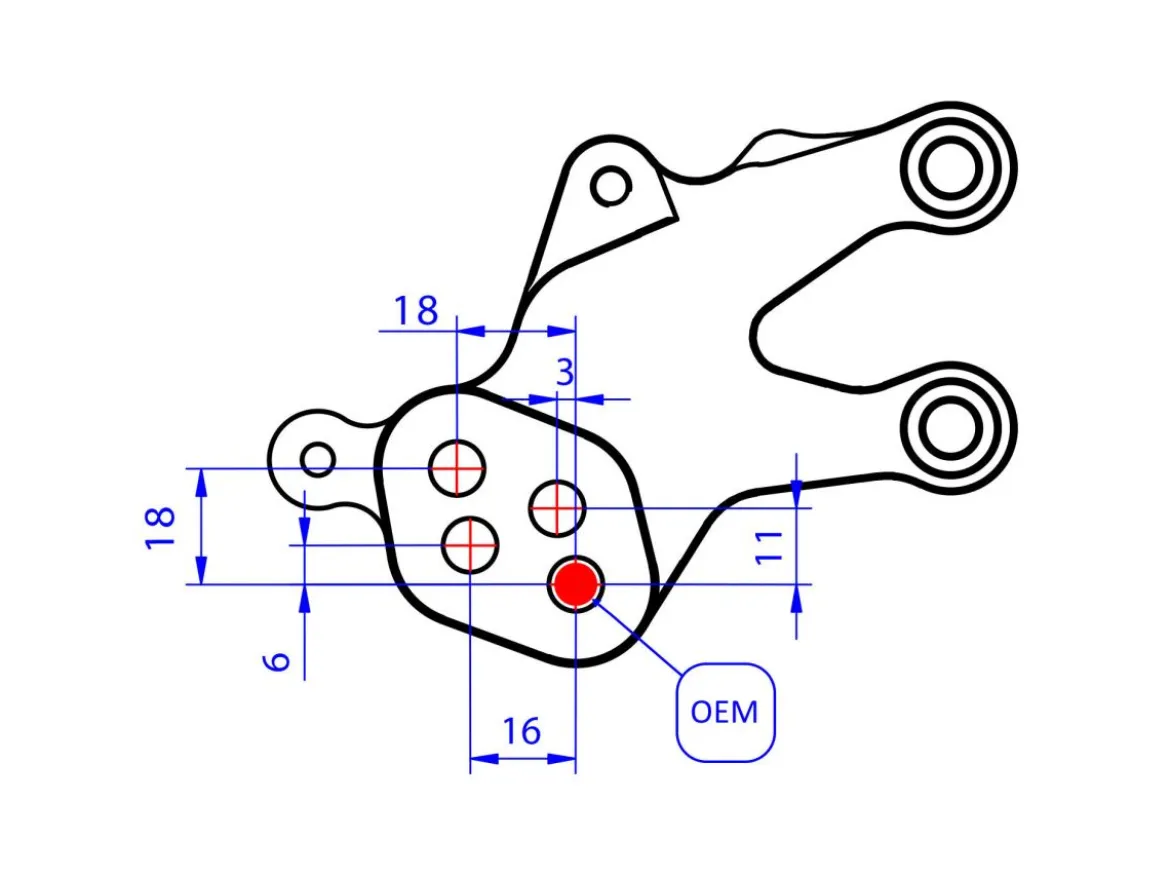 PEDANE REGOLABILI CNC RACING DUCATI STREETFIGHTER V2 2022-2024
