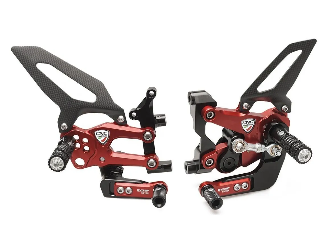 PEDANE REGOLABILI SERIE EVO GP EDITION CNC RACING DUCATI 899 PANIGALE 2013-2015