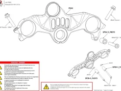 PIASTRA STERZO SUPERIORE STREET BONAMICI RACING KAWASAKI ZX-10R 2021-2025