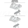 PIASTRA SUPPORTO GIVI M8B ALLUMINIO NERO UNIVERSALE PER BAULETTI MONOKEY