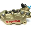 PINZA FRENO ANTERIORE DESTRA 40MM BREMBO SERIE ORO P4 30/34 LOGO ROSSO