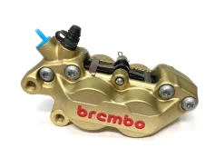 PINZA FRENO ANTERIORE SINISTRA 40MMSERIE ORO P4-40R LOGO ROSSO BREMBO RACING