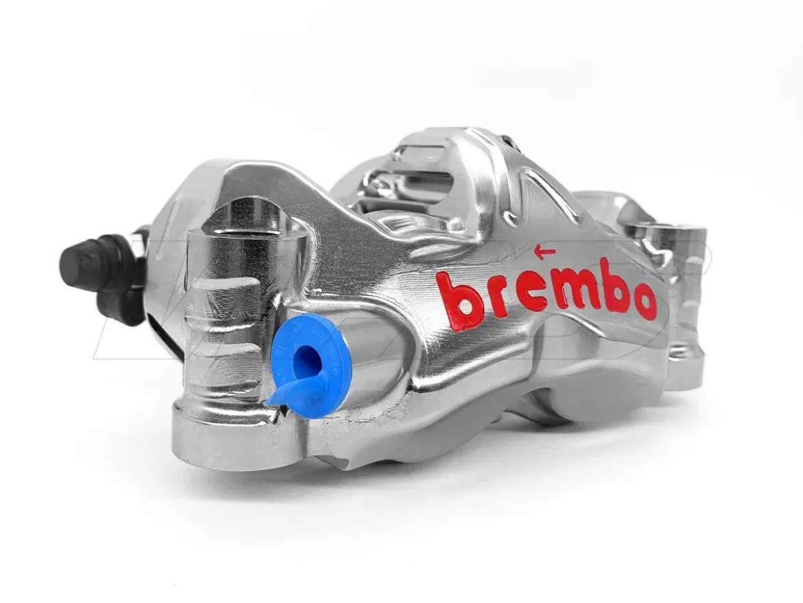 PINZA FRENO RADIALE DESTRA BREMBO MONOBLOCCO 108 MM CON PASTIGLIE CNC GP4-PR