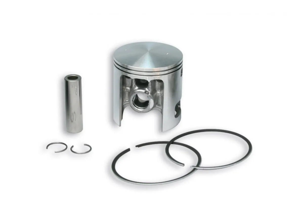 PISTONE 2T DIAM.61,8 CON SPINOTTO 15 2 SEGMENTI SEMITRAPEZOIDALI MALOSSI VESPA COSA 150 2T
