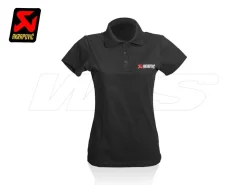 POLO DONNA NERA UFFICIALE AKRAPOVIC