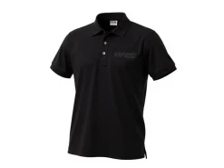 POLO MANICHE CORTE ORIGINALE WRS 100% COTONE LOGO NERO