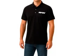 POLO MANICHE CORTE ORIGINALE WRS 100% COTONE LOGO BIANCO