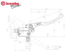 POMPA FRENO ANTERIORE ASSIALE BREMBO RACING HUSQVARNA CR 125 / 250 1985-1990