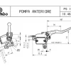 POMPA FRENO ANTERIORE ASSIALE BREMBO RACING PS 15 CON SERBATOIO