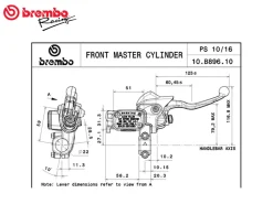 POMPA FRENO ANTERIORE ASSIALE BREMBO RACING HUSQVARNA FC 250 / 350 / 450 2014-20