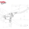 POMPA FRENO ANTERIORE ASSIALE BREMBO RACING PS 11 LEVA FISSA CON SERBATOIO