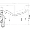 POMPA FRENO ANTERIORE RADIALE REGOLABILE BREMBO 15RCS 110A26330