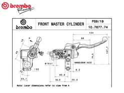 POMPA FRENO ANTERIORE SILVER ASSIALE BREMBO RACING KTM EXC 250 / SX 250 2009-13