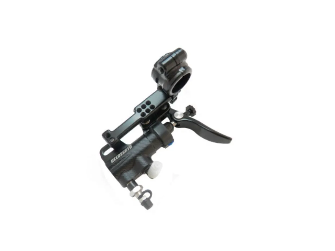 POMPA FRENO A POLLICE ACCOSSATO LEVA STANDARD 10.5MM + STAFFA DI SUPPORTO ACCOSSATO