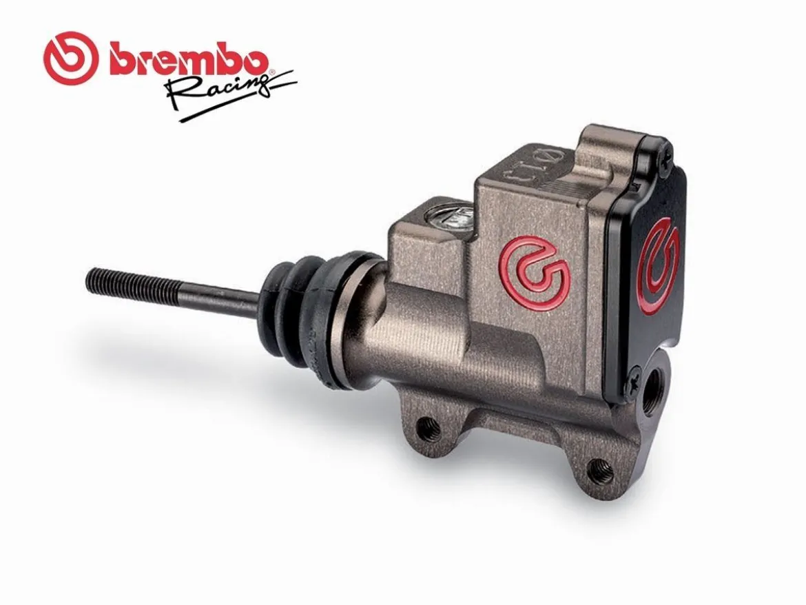 POMPA FRENO POSTERIORE BREMBO RACING PS 13 CNC SERBATOIO RETTANGOLARE UNIVERSALE