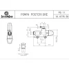 POMPA FRENO POSTERIORE PS11C TITANIO BREMBO RACING
