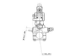 POMPA FRENO RADIALE BREMBO RACING 15 RCS LEVA CORTA 110A26320