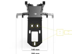 PORTA TARGA REGOLABILE DBK DUCATI MULTISTRADA V4 / S / RS 2021-2024