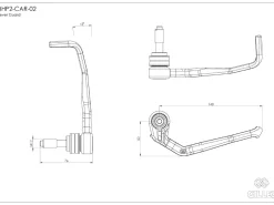PROTEZIONE LEVA FRENO CARBONIO GILLES TOOLING KTM SUPER DUKE 1390 R 2024