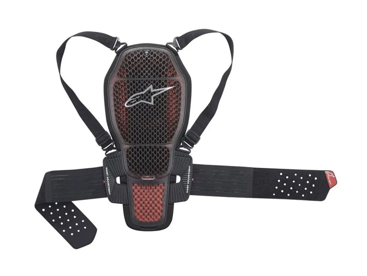 PROTEZIONE SCHIENA NUCLEON KR-1 CELL ALPINESTARS TRASPARENTE NERO / ROSSO