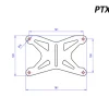 PTX07B PIATTO TARGA NERO CNC RACING UNIVERSALE