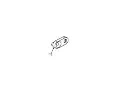 PU_004 PIASTA SCORREVOLE RICAMBIO PEDANE BONAMICI