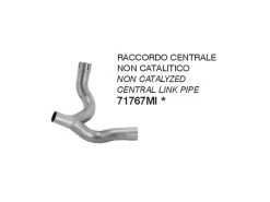 RACCORDO CENTRALE NON CATALICO RACING ACCIAIO INOX ARROW DUCATI MONSTER 937 2021-2024