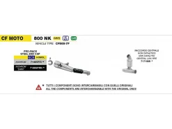 RACCORDO CENTRALE RACING ARROW CFMOTO 800 NK 2023-2025