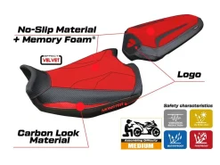 RIVESTIMENTO SELLA LINOSA VELVET COMFORT SYSTEM DUCATI MONSTER 937 2021-2024