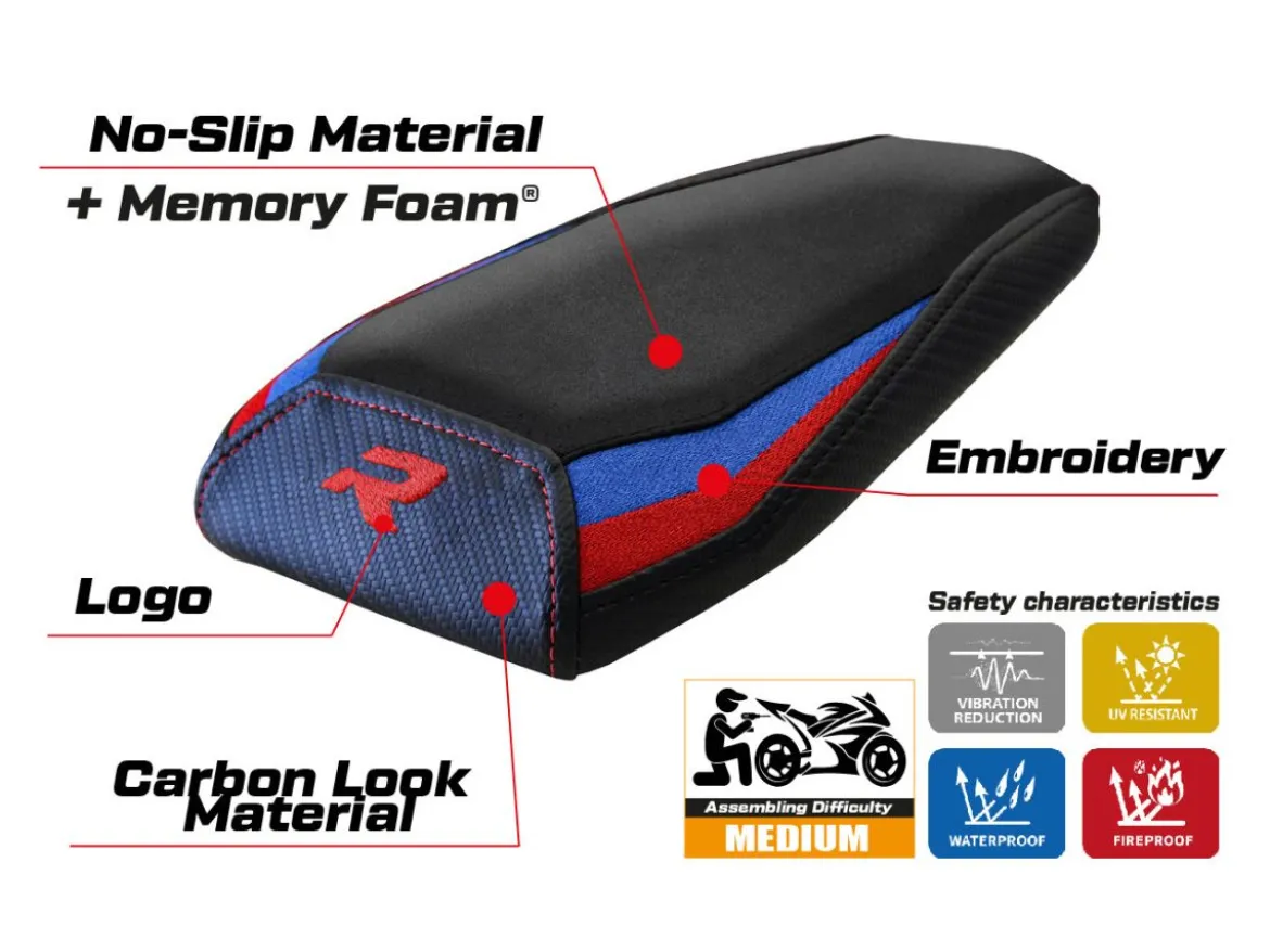 RIVESTIMENTO SELLA PASSEGGERO TAYMA VELVET COMFORT SYSTEM BMW M 1000 R 2022-2024