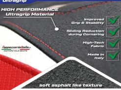 RIVESTIMENTO SELLA PASSEGGERO PASS ULTRAGRIP COMFORT SYSTEM APRILIA RSV4 2009-2020