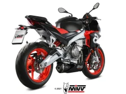 SCARICO COMPLETO DELTA RACE INOX NERO MIVV APRILIA TUONO 660 2021-2024