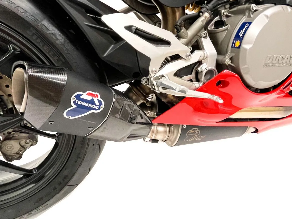 SCARICO COMPLETO LATERALE + UPMAP TERMIGNONI ACCIAIO TITANIO DUCATI PANIGALE V2