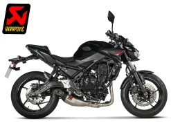 SCARICO COMPLETO OMOLOGATO INOX TITANIO AKRAPOVIC KAWASAKI Z 650 2017-2024