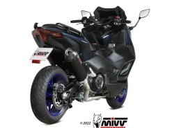 SCARICO COMPLETO OVAL INOX NERO CARBONIO MIVV YAMAHA T-MAX 560 2022-2024