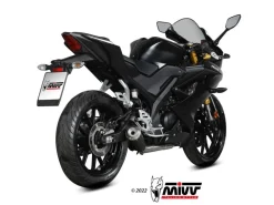 SCARICO COMPLETO STANDARD MIVV X-M1 ACCIAIO INOX NERO YAMAHA YZF-R 125 2019-2024