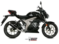 SCARICO COMPLETO 1X1 MIVV SPORT GP PRO INOX NERO SUZUKI GSX-S 125 2017-2020