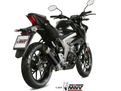 SCARICO COMPLETO 1X1 MIVV SPORT GP PRO INOX NERO SUZUKI GSX-S 125 2017-2020